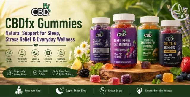 CBDfx Gummies for Sleep, Stress & Wellness