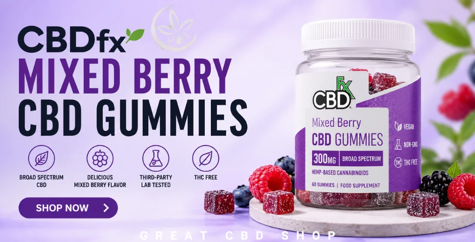 CBDfx Mixed Berry CBD Gummies