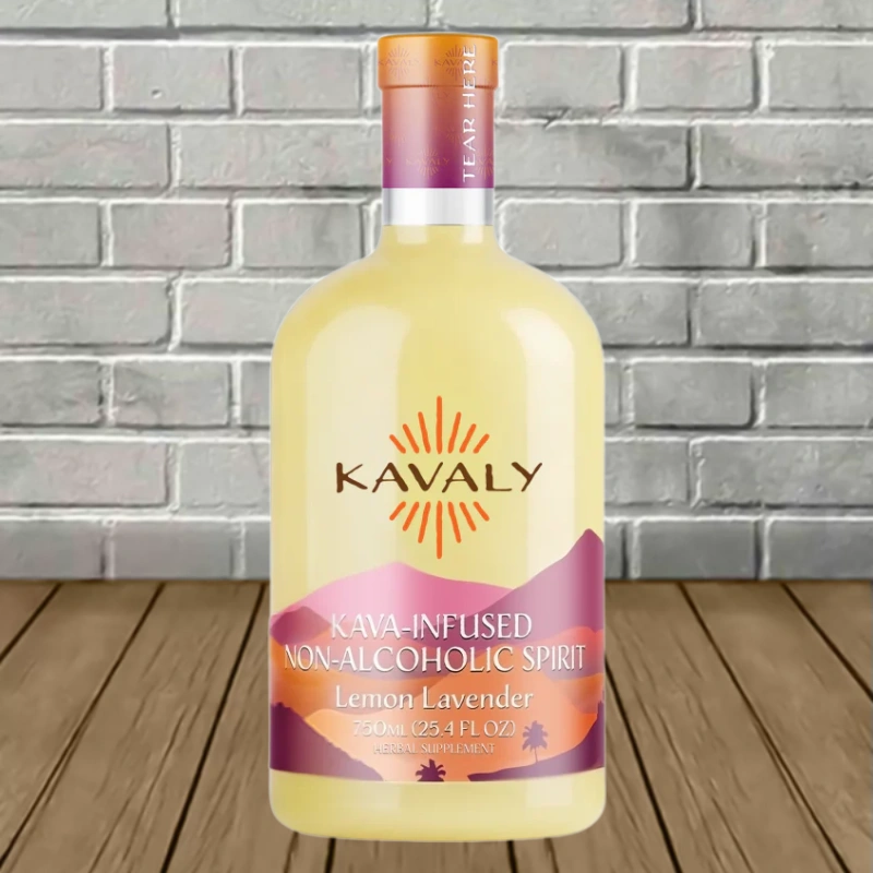 Kavaly Kava-Infused Non-Alcoholic Spirit Lemon Lavender 750ml