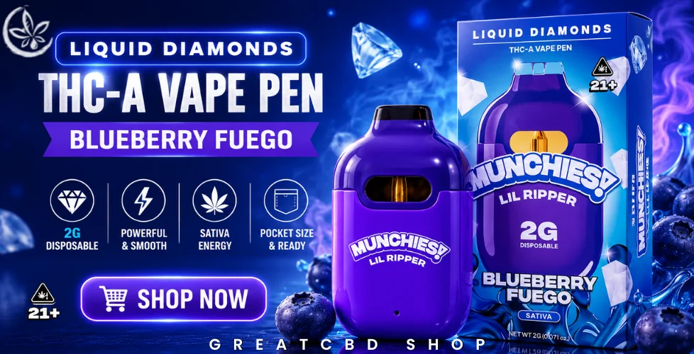 Munchies Lil Ripper THCa Liquid Diamonds Disposable 2g