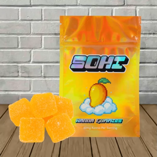 SOHI Kanna Social Gummies 720mg - Mango -- 12ct Pack
