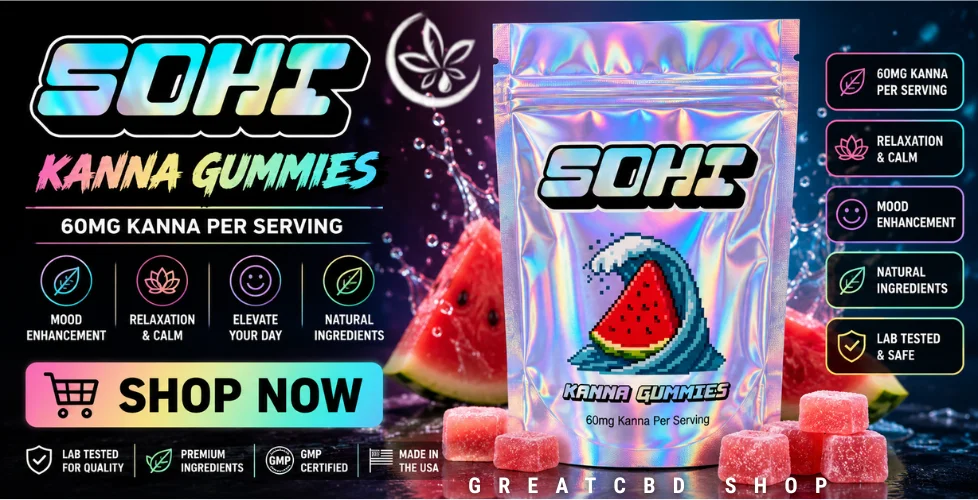 SOHI Kanna Social Gummies 720mg
