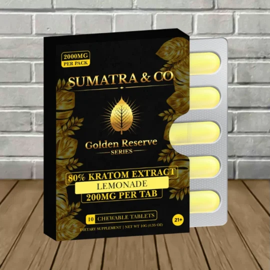 Sumatra Golden Reserve Kratom Extract Tablets 2000mg-Lemonade -- 10ct