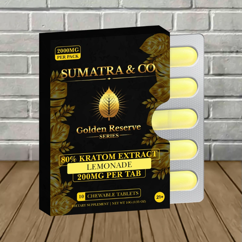 Sumatra Golden Reserve Kratom Extract Tablets 2000mg-Lemonade -- 10ct