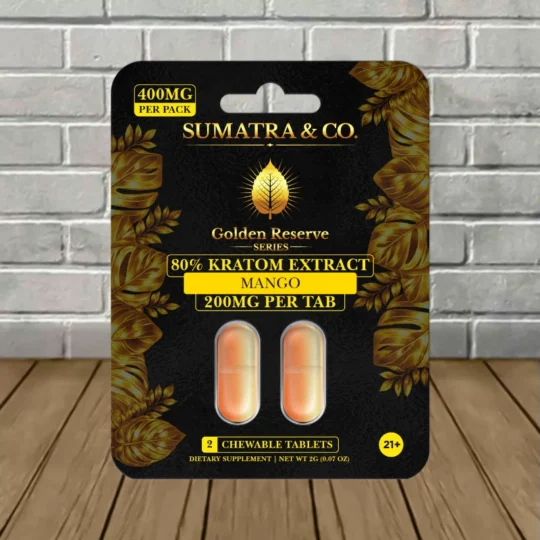 Sumatra Golden Reserve Kratom Extract Tablets 400mg-Mango -- 2ct
