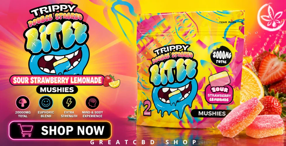 Trippy Double Stacked Bitez Mushies 2000mg