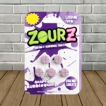 Zourz Kratom Extract Tablets 1250mg - Grape Bubblegum -- 5ct Blister Pack