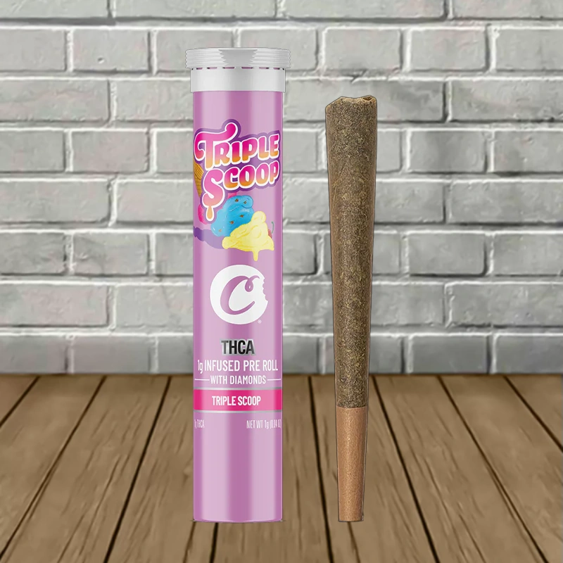 Cookies THCa Prerolls 1g - Triple Scoop -- Indica