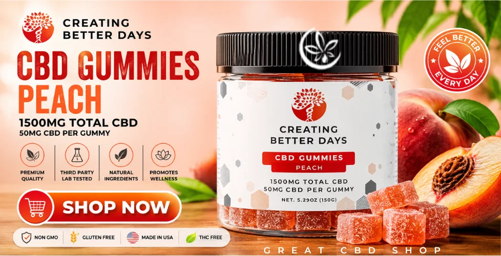 Creating Better Days CBD Isolate Gummies 1500mg