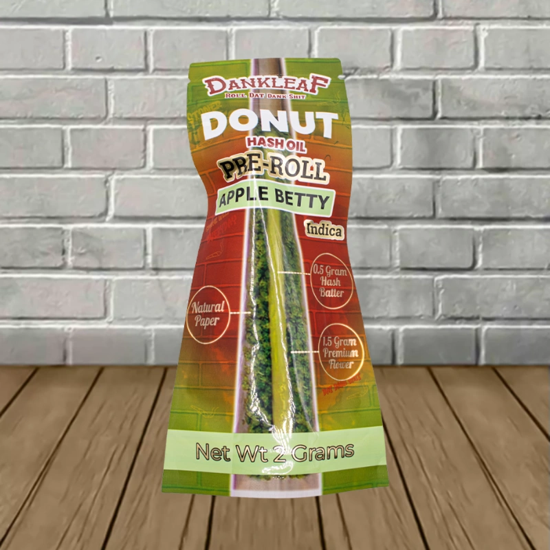 Dankleaf Donut Hash Oil Prerolls 2g-Apple Betty -- Indica