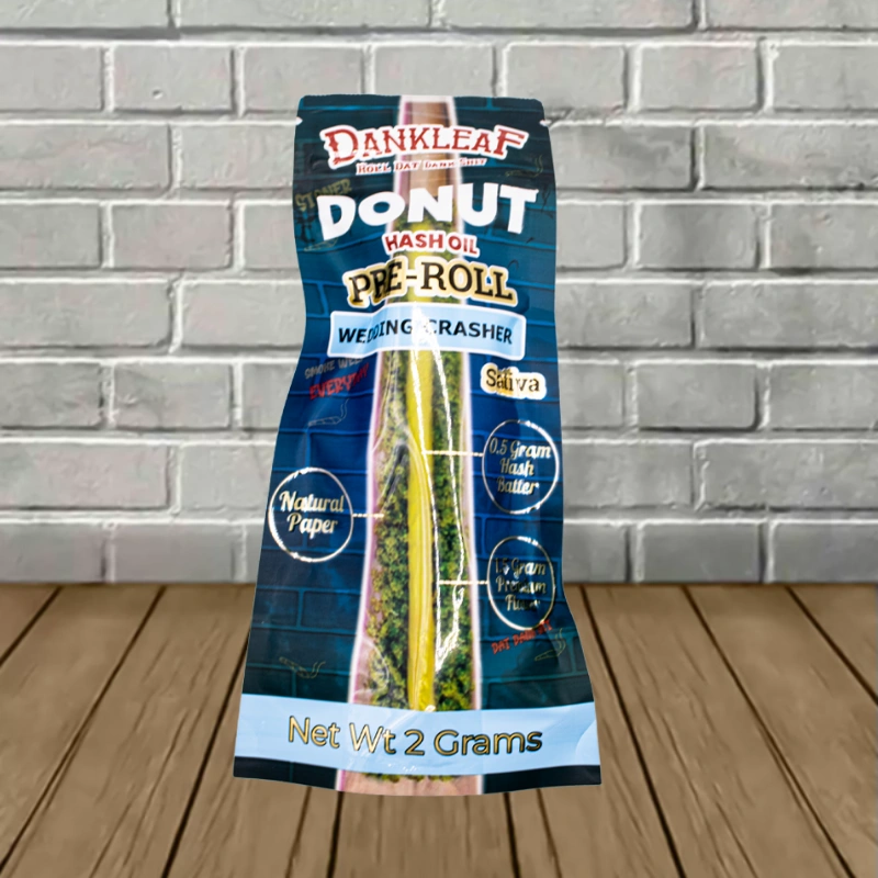 Dankleaf Donut Hash Oil Prerolls 2g-Wedding Crasher -- Sativa