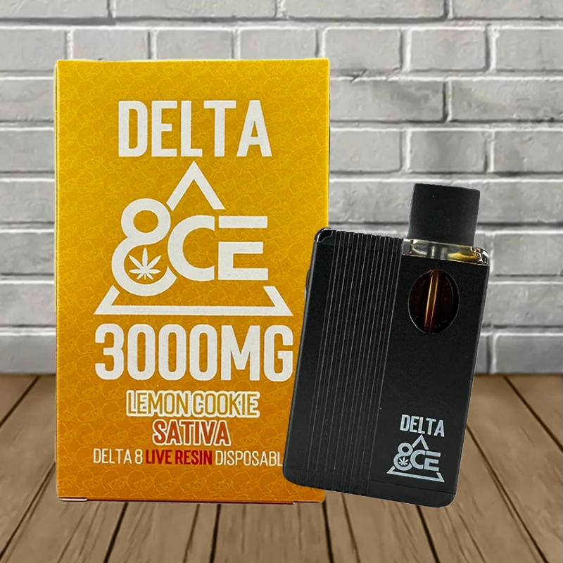 Delta 8CE Live Resin Delta-8 Disposable 3g - Lemon Cookie -- Sativa -- DISPOSABLE