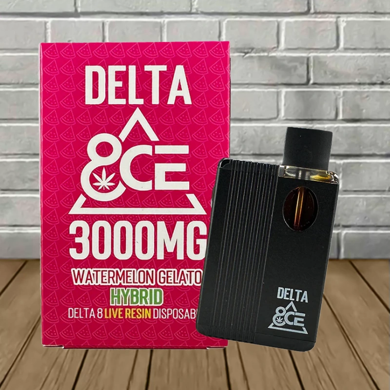 Delta 8CE Live Resin Delta-8 Disposable 3g - Watermelon Gelato -- Hybrid -- DISPOSABLE