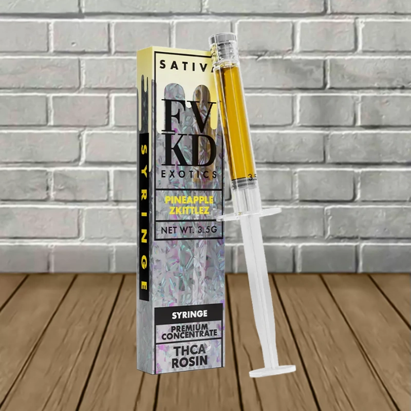 FVKD THCa Live Rosin Syringe-Pineapple Zkittlez -- Sativa -- Syringe