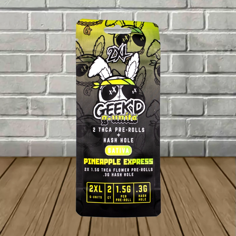 Geek'd 2XL THCa G-UNIT Hash Hole-Pineapple Express -- Sativa