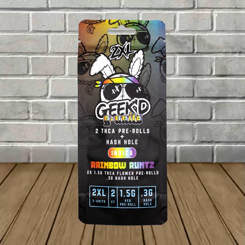 Geek'd 2XL THCa G-UNIT Hash Hole-Rainbow Runtz -- Indica