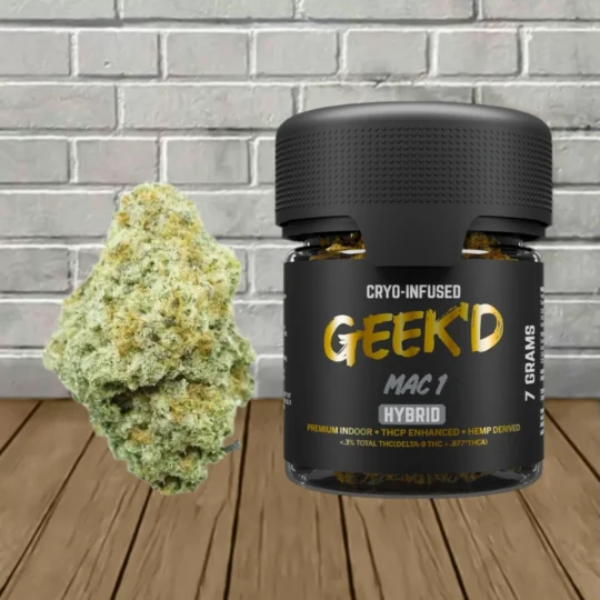 Geek'd Cyro Infused THCp Flower 7g-Mac 1 -- Hybrid