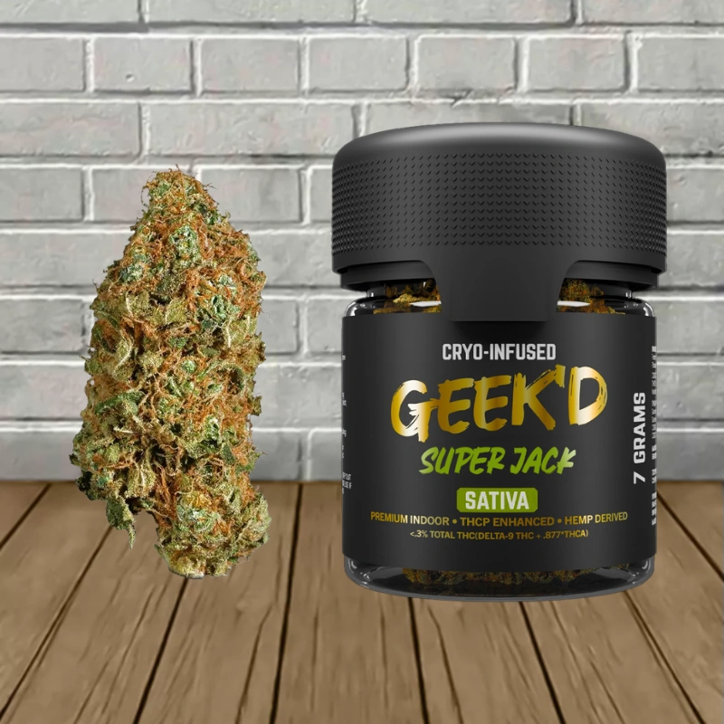 Geek'd Cyro Infused THCp Flower 7g-Super Jack -- Sativa