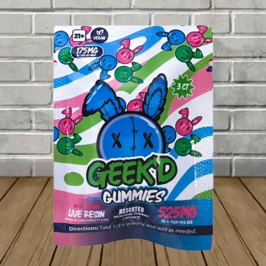 Geek'd Delta-8 + THCp - Assorted 525mg Gummies