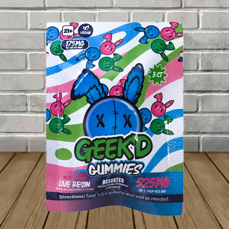 Geek'd Delta-8 + THCp - Assorted 525mg Gummies