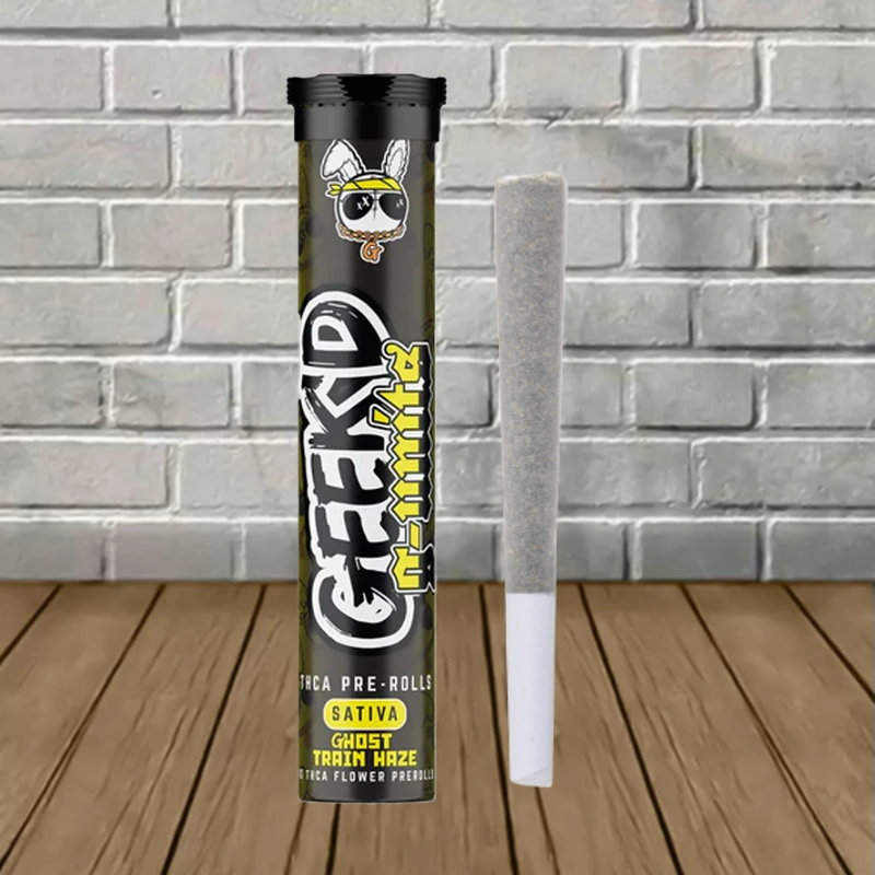 Geek'd G-Units THCa Preroll 1g-Ghost Train Haze -- Sativa