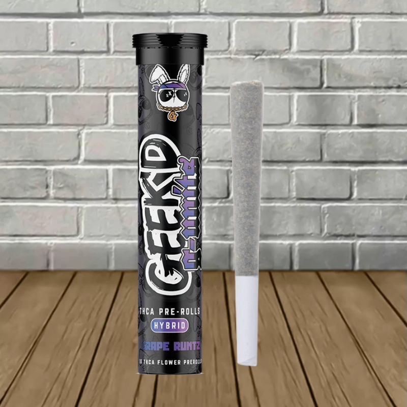 Geek'd G-Units THCa Preroll 1g-Grape Runtz -- Hybrid