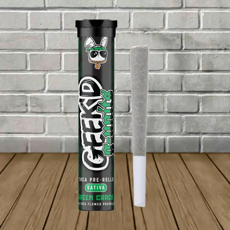 Geek'd G-Units THCa Preroll 1g-Green Crack -- Sativa
