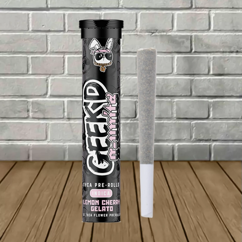Geek'd G-Units THCa Preroll 1g-Lemon Cherry Gelato -- Indica