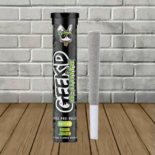 Geek'd G-Units THCa Preroll 1g-Sour Joker -- Sativa