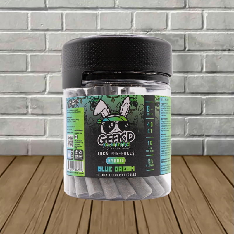 Geek'd G-Units THCa Preroll 40ct-Blue Dream -- Hybrid