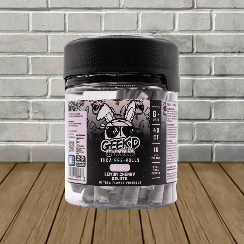 Geek'd G-Units THCa Preroll 40ct-Lemon Cherry Gelato -- Indica
