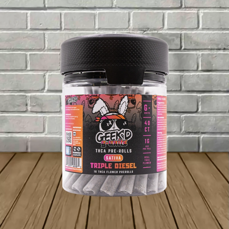 Geek'd G-Units THCa Preroll 40ct-Triple Diesel -- Sativa