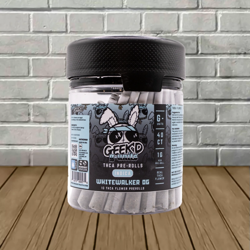 Geek'd G-Units THCa Preroll 40ct-Whitewalker OG -- Indica