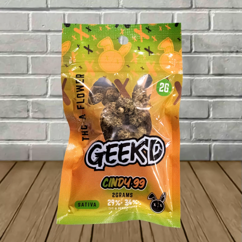 Geek'd THCa Flower 2g-Cindy 99 -- Sativa