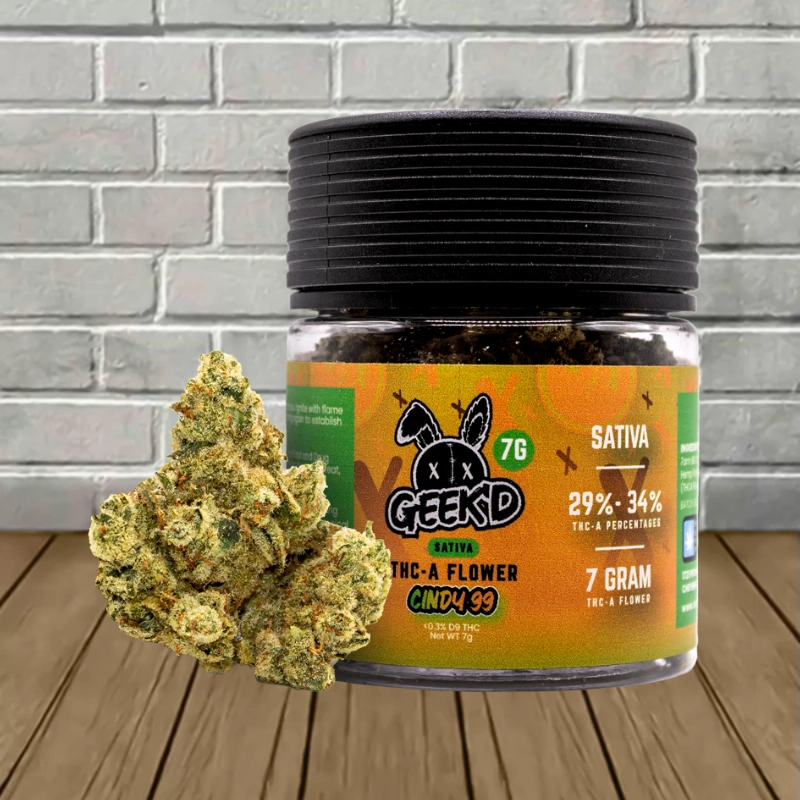 Geek'd THCa Flower 7g-Cindy 99 -- Sativa