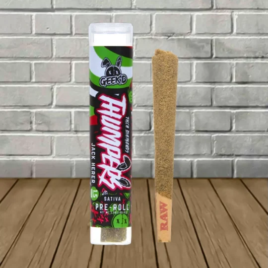 Geek'd Thumpers THCa Preroll 1.5g-Jack Herer -- Sativa