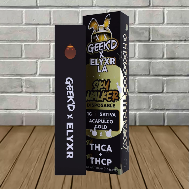 Geek'd x Elyxr LA THCa + THCp Disposable 1g-Acapulco Gold -- Sativa