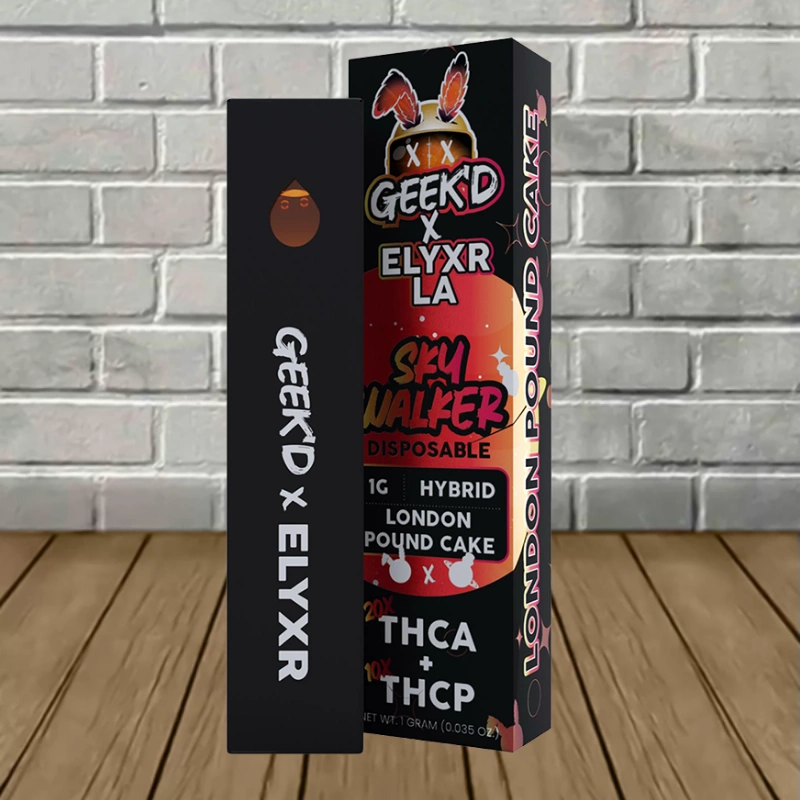 Geek'd x Elyxr LA THCa + THCp Disposable 1g-London Pound Cake -- Hybrid