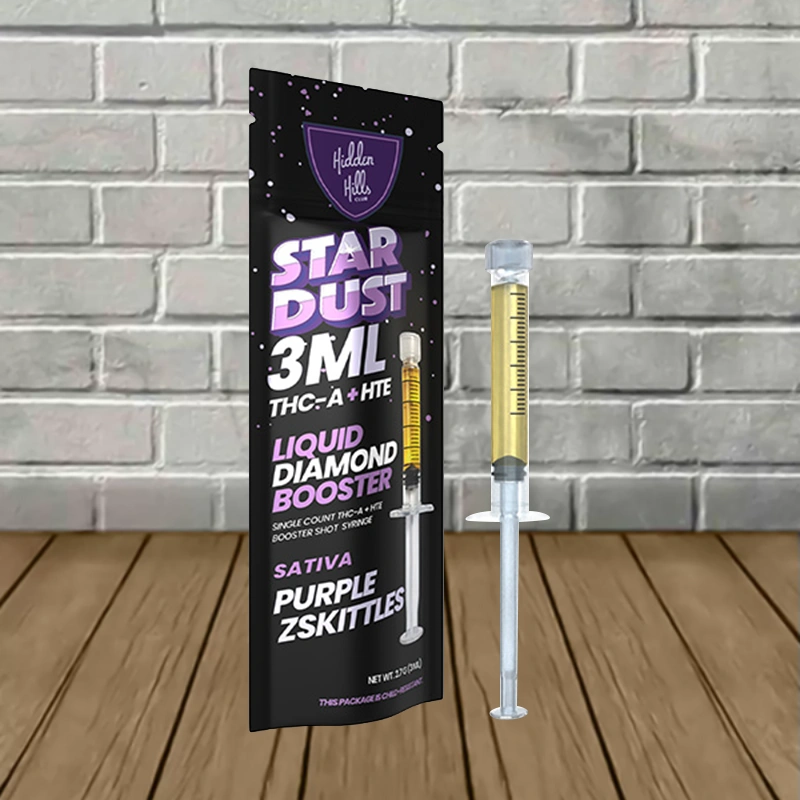 Hidden Hills THCa Star Dust Syringe 3g-Purple Zskittles -- Sativa -- Syringe