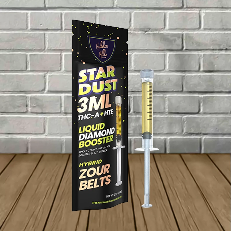 Hidden Hills THCa Star Dust Syringe 3g-Zour Belts -- Hybrid -- Syringe