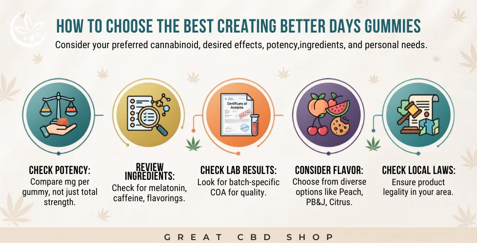 How to Choose the Best Creating Better Days Gummies