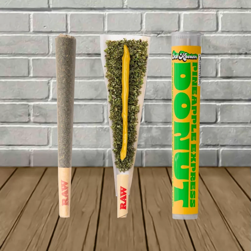 Ice Kream Donuts THCa Hash Hole Preroll 2.25g-Pineapple Express -- Sativa
