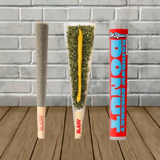 Ice Kream Donuts THCa Hash Hole Preroll 2.25g-Rainbow Sherbet -- Hybrid