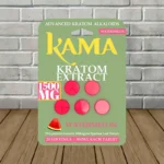 Kama Kratom Extract Tablets 1500mg - Watermelon -- 5ct Blister Pack