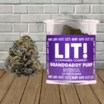 LIT! THC Blend Flower 1g-Granddaddy Purp -- Indica