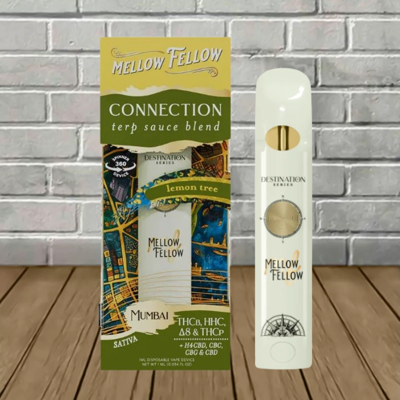 Mellow Fellow Terp Sauce THC Blend Fidget Spinner Disposable 1g-Connection Lemon Tree -- Sativa -- DISPOSABLE