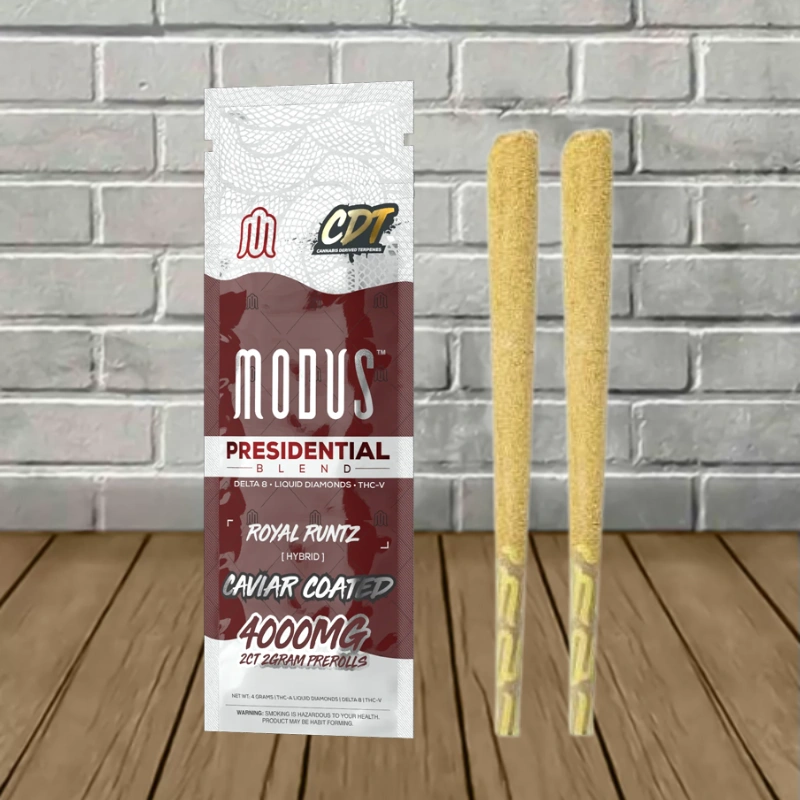 Modus Presidential Caviar Coated THC Blend Prerolls 2x2g-Royal Runtz -- Hybrid