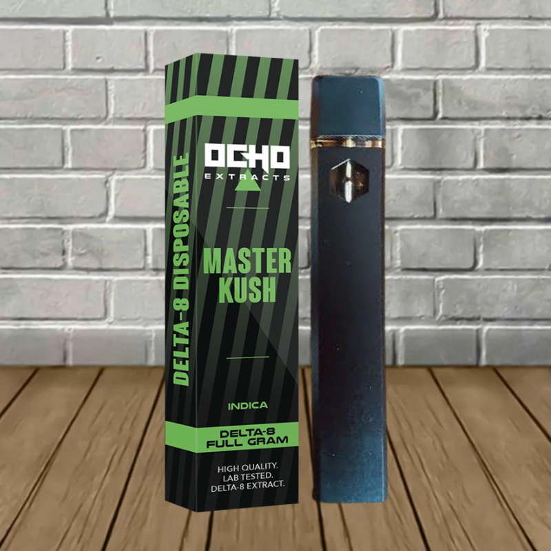Ocho Extracts Delta-8 Disposable 1g-Master Kush -- Indica -- DISPOSABLE