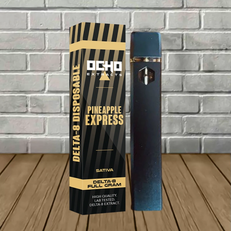 Ocho Extracts Delta-8 Disposable 1g-Pineapple Express -- Sativa -- DISPOSABLE