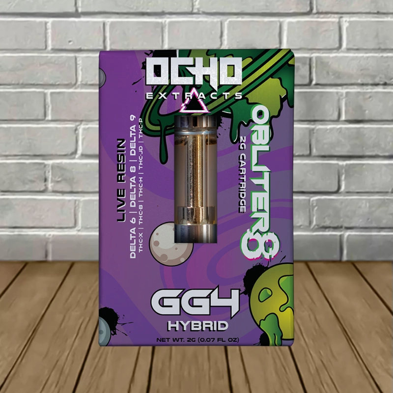 Ocho Extracts Obliter8 THC Blend Cartridge 2g-GG4 -- Hybrid -- CARTRIDGE